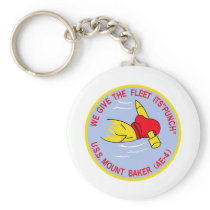AE-4 USS MOUNT BAKER Ammunition Ship Military Patc Keychains