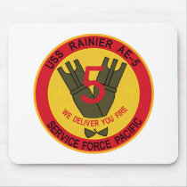 AE-5 USS RAINIER Ammunition Ship Military Patches Mousepad