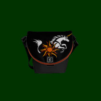 AE- Awesome Leaping Unicorn Art Mini MessengerBbag messenger bags