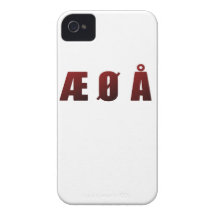 Æ Ø Å iPhone 4 Case-Mate CASES