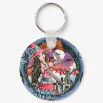 Aelita and Jax - Witch and Cat Keychain