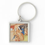 Aeneas and Dido, from the works of Virgil Key Chain