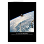AERCam Sprint free-flying in the vicinity of the c Greeting Cards