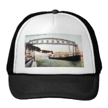 Aerial Bridge and Canal, Duluth, Minn. Trucker Hats
