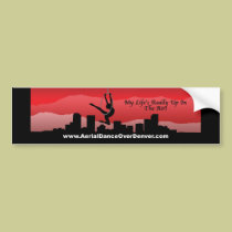 Aerial Dance Over Denver Bumper Sticker bumper stickers