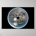 Aerial Fish-Eye Photo of Downtown Toronto Canada  posters