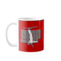 Aerial freestyle skiing coffee mug