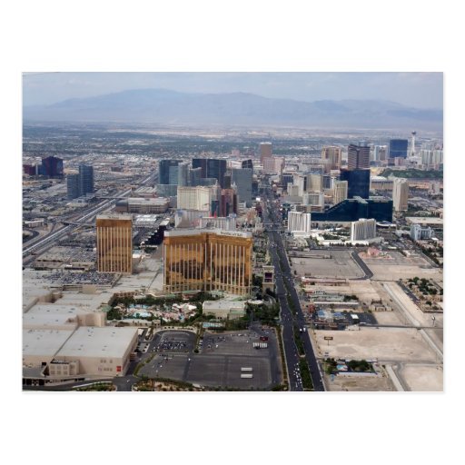 Aerial Las Vegas Strip 2009 Photo Postcards