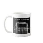Aerial Lift Bridge Black & White photo Coffee Mugs