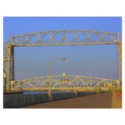 Aerial Lift Bridge from North Pier Personalized Flyer by DuluthGifts