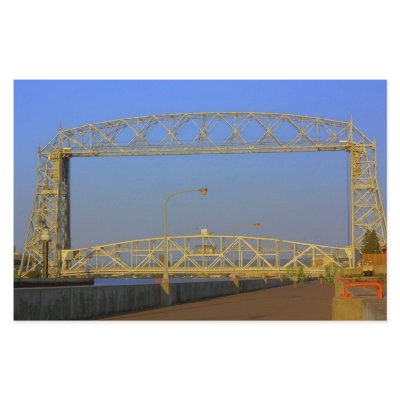 Aerial Lift Bridge from North Pier Customized Stationery by DuluthGifts