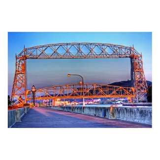 Aerial Lift Bridge from South Pier print