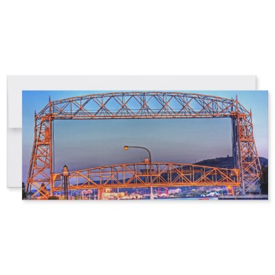 Aerial Lift Bridge from South Pier Rack Cards by DuluthGifts