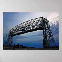 Aerial Lift Bridge in Action Poster