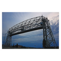 Aerial Lift Bridge in Action Stationery Paper