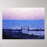 Aerial Lift Bridge-Oil Painting Print