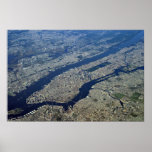 Aerial Manhattan posters
