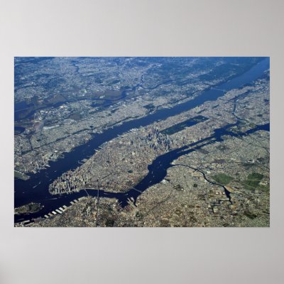Aerial Manhattan Print by captainifr