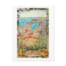 Aerial Map of Santa Clara County Post Card