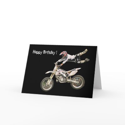 aerial moto-cross #4 greeting card by cardart