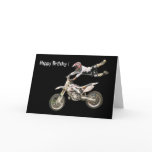 aerial moto-cross #4 greeting card