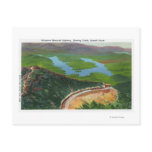 Aerial of Memorial Hwy, Castle, Summit House Post Card
