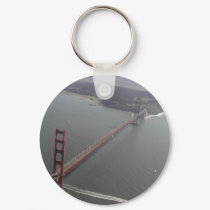Aerial Photo of Golden Gate Bridge Keychain