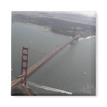 Aerial Photo of Golden Gate Bridge Magnet by luv2fly Aerial Photo of Golden Gate Bridge Magnet