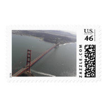 Aerial Photo of Golden Gate Bridge Postage Stamps