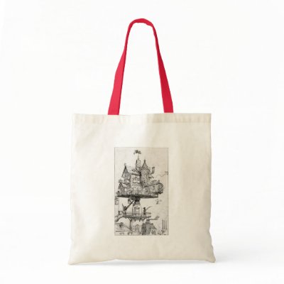 Aerial Rotating House Canvas Bag by MyOtherPlanet