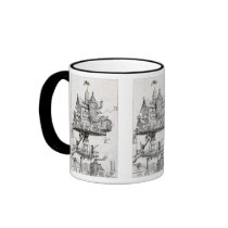Aerial Rotating House mugs by MyOtherPlanet Aerial Rotating House mugs