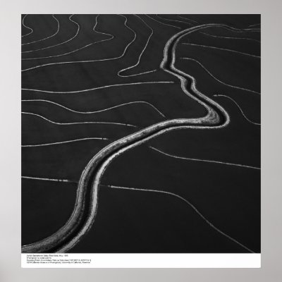 Aerial, Sacramento Valley, Rice fields May, 1966 Print by ucrcmp