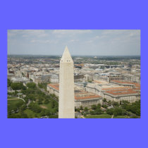 Aerial showing top of Washington Monument posters