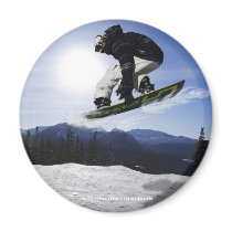 AERIAL SNOW BOARDER Series Refrigerator Magnets