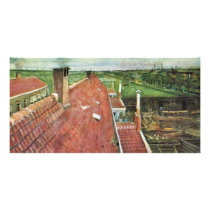 Aerial View From Above Of The Studio Of Van Gogh Photo Card Template