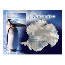 Aerial view of Antarctica Postcard