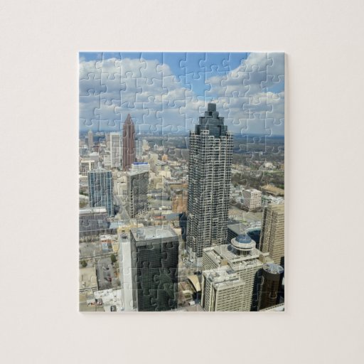 Aerial View of Atlanta, Jigsaw Puzzle Zazzle