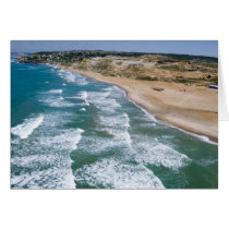 Aerial view of Black Sea coast of Istanbul, Card