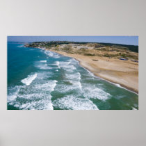 Aerial view of Black Sea coast of Istanbul,