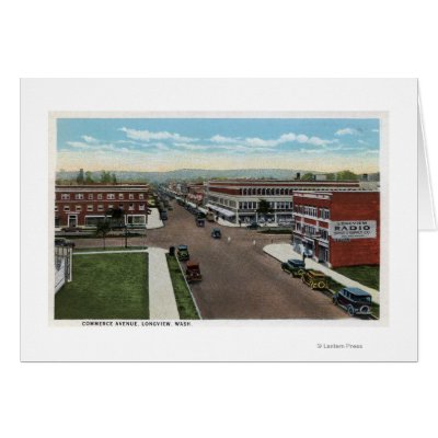 Aerial View of Commerce Avenue Cards by LanternPress