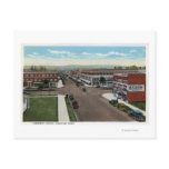 Aerial View of Commerce Avenue Postcard