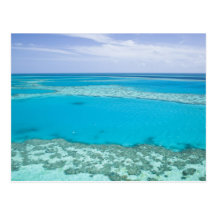 Aerial view of Great Barrier Reef by Post Cards