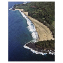 Aerial View Of Hanalei Beach - Kauai Custom Flyer