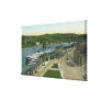 Aerial View of Hudson Navigation Dock Canvas Prints