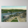 Aerial View of Hudson Navigation Dock Print