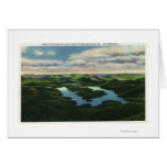 Aerial View of Lake Placid Greeting Card