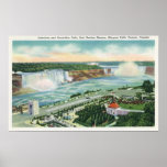 Aerial View of Oakes Garden Theatre and Falls Posters