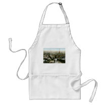 Aerial View of Paris, France Vintage Apron