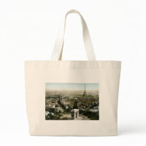 Aerial View of Paris, France Vintage Tote Bag