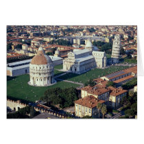 Aerial view of Pisa, Italy Card